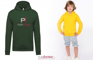 Sweat à capuche promotionnel pour enfant