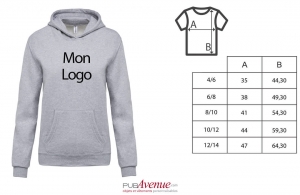 Sweat à capuche personnalisé pour enfant