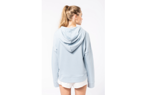 Sweat à capuche lounge en coton bio pour femme