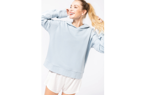 Sweat à capuche lounge en coton bio pour femme