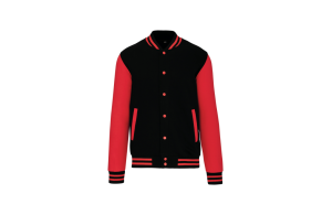 Veste teddy personnalisée mixte bicolore