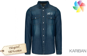 Chemise personnalisée western country pour homme