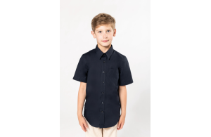 Chemise personnalisée popeline manche courte enfant