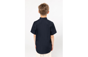 Chemise personnalisée à manche courte en popeline pour enfant