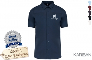 Chemise de travail personnalisée kariban pour homme