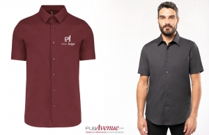 Chemise de travail personnalisée homme