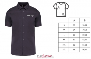 Chemise de travail personnalisée kariban pour homme