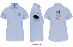 Chemise de travail personnalisée kariban pour femme
