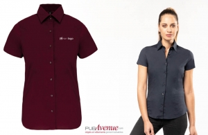 Chemise de travail personnalisée femme