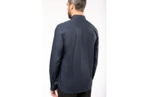 Chemise personnalisée à manche longues en popeline pour homme