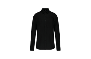 Chemise personnalisée à manche longues en popeline pour homme