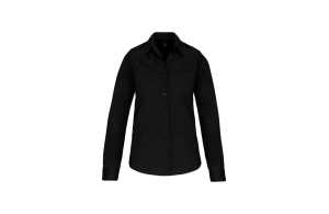 Chemise personnalisée à manche longues en popeline pour femme