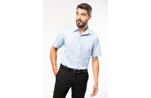 Chemise personnalisée popeline manche courte homme