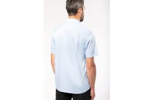 Chemise personnalisée à manche courte en popeline pour homme