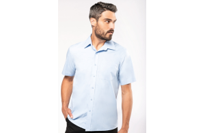 Chemise personnalisée popeline manche courte homme