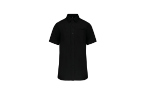 Chemise personnalisée à manche courte en popeline pour homme