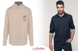 Chemise personnalisée tendance look décontracté homme