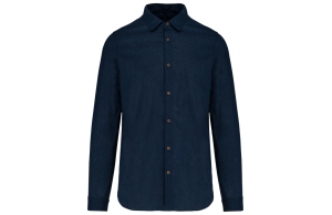 Chemise personnalisée lin et coton manches longues homme