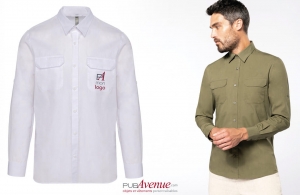 Chemise randonnée personnalisée pour homme