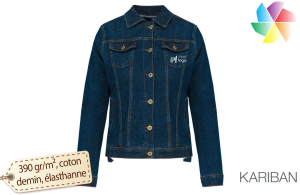 Veste en jean personnalisée pour femme 