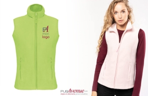 Gilet polaire personnalisé kariban pour femme