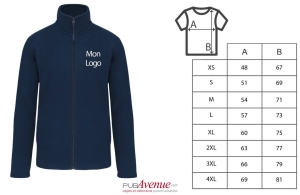 Veste polaire personnalisée légère kariban à usage multiple