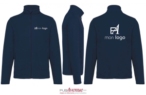 Veste polaire personnalisée à fibre écologique bio