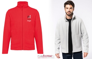 Veste polaire personnalisée à fibre écologique bio