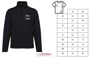 Veste polaire personnalisée à fibre écologique bio