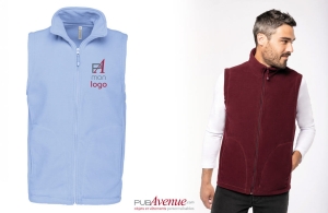 Gilet polaire personnalisé kariban pour homme