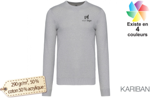 Pull col rond pour homme