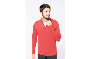 Pull col zippé pour homme