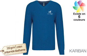 Pullover col V premium haut de gamme