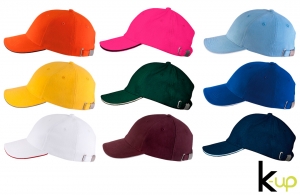 Casquette personnalisée orlando 6 panneaux en coton brossé