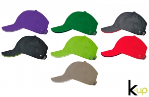 Casquette personnalisée orlando 6 panneaux en coton brossé