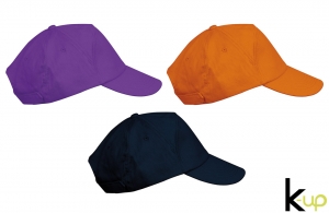 Casquette personnalisée bahia 7 panneaux en coton sergé