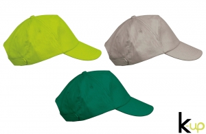 Casquette personnalisée bahia 7 panneaux en coton sergé