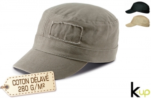 Casquette personnalisée cuba 3 panneaux en coton délavé