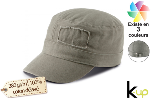 CASQUETTE 5 PANNEAUX SUNNY - Vert prairie imprimé et personnalisé pour  votre entreprise - Crafters