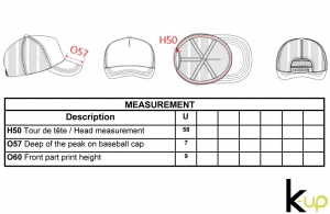 Casquette américaine personnalisée trucker fashion 5 pans