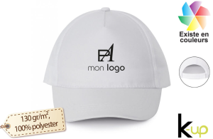 Casquette publicitaire top en polyester 5 panneaux