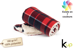 Plaid polaire sherpa publicitaire personnalisé 