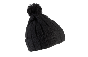 Bonnet personnalisé style urbain à pompon avec revers