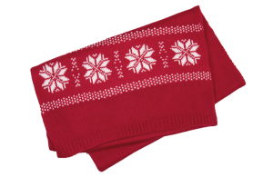 Echarpe personnalisée tricotée à motif étoiles