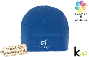 Bonnet sport polaire personnalisé à fibre recyclé éco responsable 