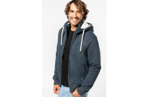 Blouson personnalisé en molleton doublée sherpa homme