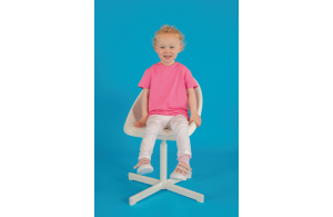 T-shirt personnalisé blanc pour bébé en coton biologique