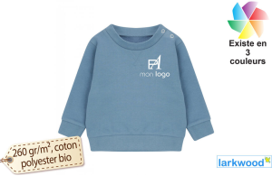 Sweat-shirt bébé personnalisé bio écoresponsable