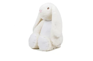 Peluche lapin 45 cm avec accès zippé pour la personnalisation