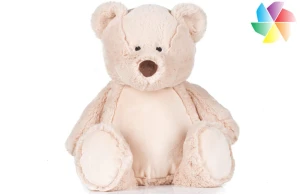 Peluche ours 45 cm avec accès zippé pour la personnalisation